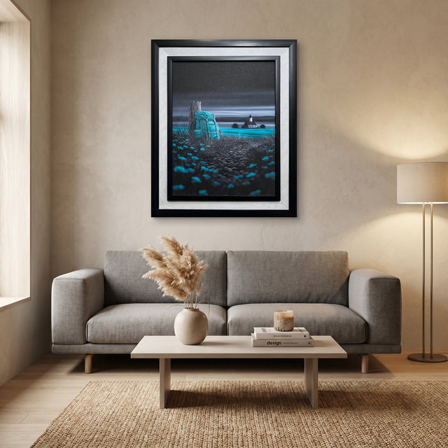 Surreal Night Landscape / Wanderlust Art|UV frame