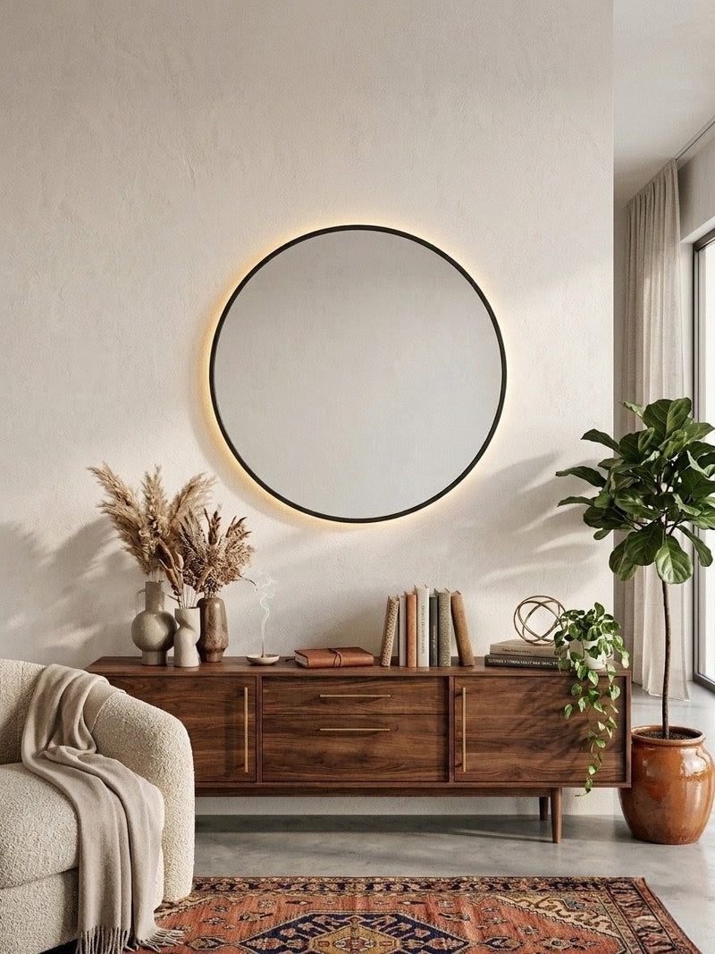 Halo — Round LED Backlit Wall Mirror