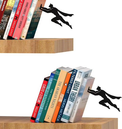 Pack of 2|Creative Superman Metal Bookshelf Book Stand