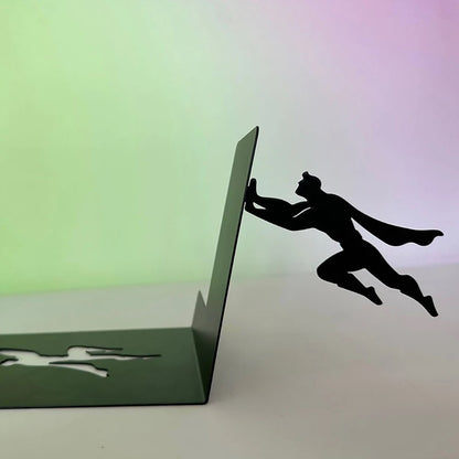 Pack of 2|Creative Superman Metal Bookshelf Book Stand