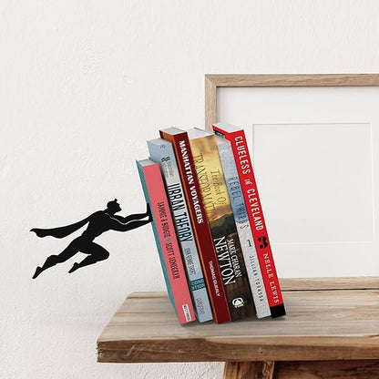 Creative Superman Metal Bookshelf Book Stand