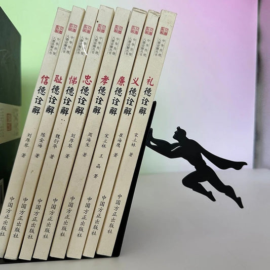 Creative Superman Metal Bookshelf Book Stand