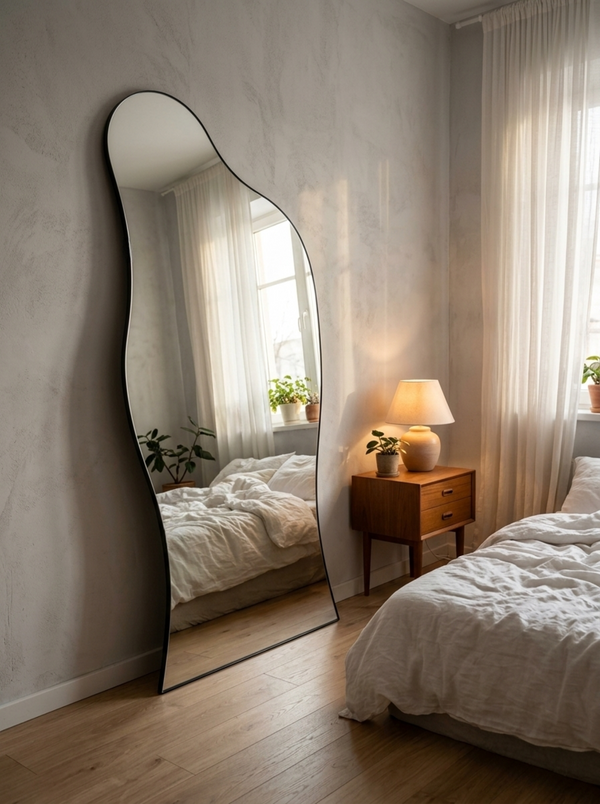 Luna — Full Length Wavy Standing Mirror