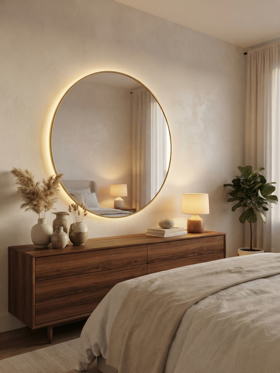 Halo — Round LED Backlit Wall Mirror