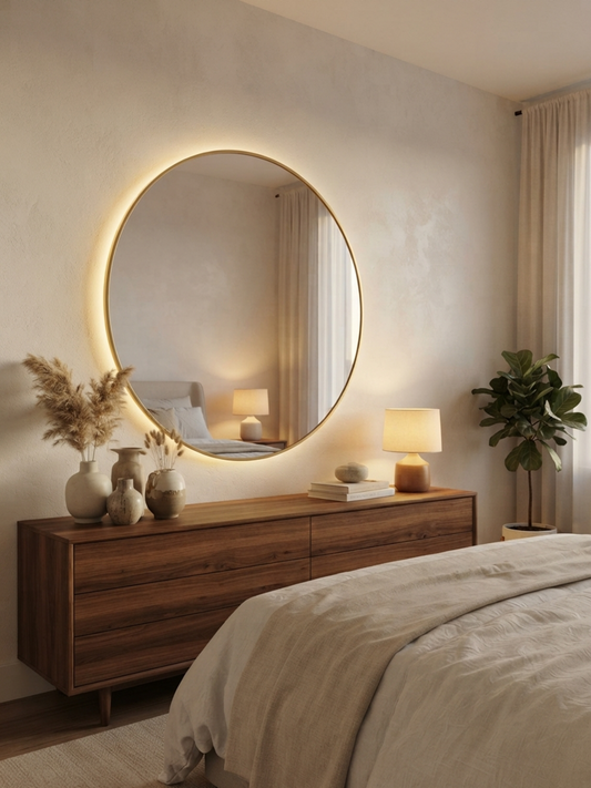 Halo — Round LED Backlit Wall Mirror
